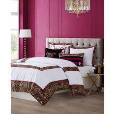 Pink and black comforter set king Couture Regent Leopard 3-Pc. Bedspread Black, Pink, White