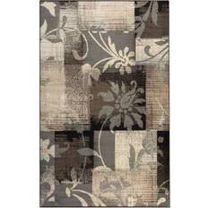 Superior Pastiche Contemporary Floral Patchwork 6x9 Brown, Beige