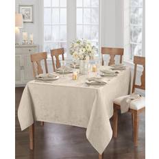 Elrene Home Fashions Damask Tablecloth Silver