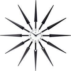 Wall Clocks Infinity Instruments Dark Wood-Look Spokes Wall Clock