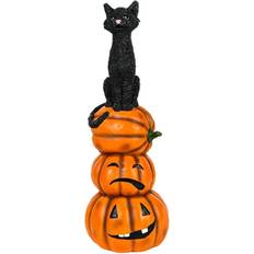 National Tree Company Halloween Black Cat & Pumpkins Stack MichaelsÂ® - Black Figurine