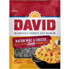 David Seeds Roasted & Salted Bacon Mac & Cheese Jumbo Sunflower Seeds Keto