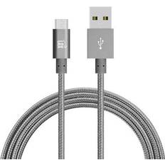 Cables Lax Gadgets Durable Braided Micro USB Cable Charger [1 Year Warranty] BlackBerry