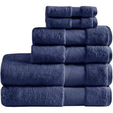 Cotton Towels Madison Park Essence Turkish Cotton 6 Bath Towel Blue (137.16x76.2)