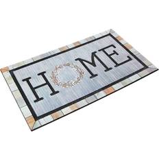 Entrance Mats Mohawk Home Wreath Tin 18 Doorscapes Mat Gray, Multicolor