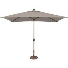 Silver Parasols & Accessories SimplyShade Catalina Collection SSUM92-6X10RT09-A40433 6.6' Push Button Tilt Umbrella