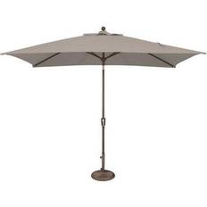 Silver Parasols & Accessories SimplyShade Catalina Collection SSUM92-6X10RT00-A40433 6.6' Push Button Tilt Umbrella