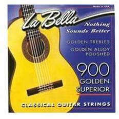 Unità di Effetto La Bella 900 Golden Nylon & Polished Golden Alloy Classical Guitar Strings Medium Tension