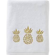SKL Home Knight Ltd. Pineapple Bath Towel White, Gold