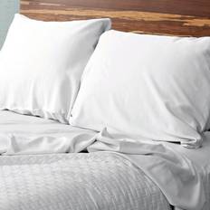 Bamboo - White Pillow Cases BedVoyage Standard 300 Thread Count Luxury Pillow Case White