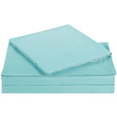 Textiles Truly Soft Full Everyday Microfiber Solid Bed Sheet Turquoise