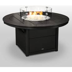 48 inch round outdoor table Polywood Round 48" Fire Pit Table