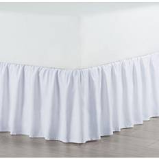 Martex Pleated Bedskirt Sängkappa Vit, Grå