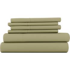 Textiles Home Collection Comfort Premium Ultra Soft Microfiber Wrinkle Bed Sheet Green