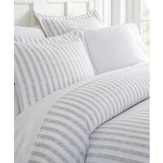 iEnjoy Home Comfort Premium Ultra Soft Puffed Rugged Stripes Duvet Cover Grey (284.48x248.92cm)