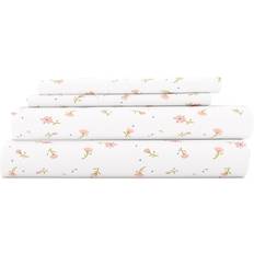 King size sheet set Home Collection Comfort Premium Ultra Soft Floral Pattern Bed Sheet Pink