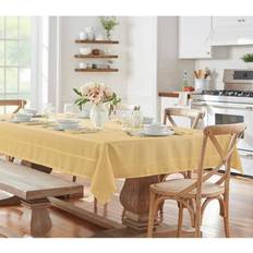 Yellow Tablecloths Villeroy & Boch Elegance Plaid Tablecloth Black, Gold, Yellow