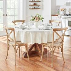 Elrene Home Fashions Plaid Tablecloth Beige, Black
