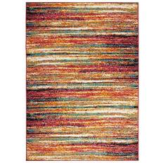 Abstract black and white rug Home Dynamix Splash Cellis Abstract Black, White, Blue, Orange