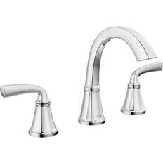 Double Handles Basin Faucets Delta Geist (35864LF) Polished Chrome