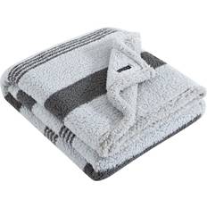 Nautica Sherpa Home Blankets Gray (152.4x127cm)