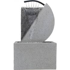 Gray Fountains & Garden Ponds Northlight Seasonal 20in. Modern Style Rainfall Water Fountain