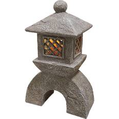 Design Toscano 16.5 in. H Japanese Pagoda Illuminated Lantern Figurine