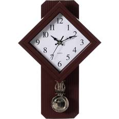 Clockswise Traditional Brown Wall Clock 9"