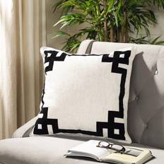 Safavieh Renti Square Complete Decoration Pillows Natural, Beige, White, Black (50.8x50.8)