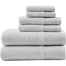 Beautyrest Nuage Luxurious Antimicrobial 6-piece Bath Towel Gray, Silver