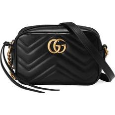 Gucci Schwarz Handtaschen Gucci GG Marmont Mini Shoulder Bag - Black