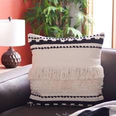 Cotton Pillows Safavieh Vanka Complete Decoration Pillows Beige, Black