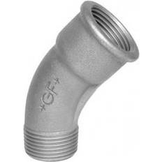 Georg Fischer lang bøjning 45° galvaniseret 1/2'' muffe-nippel