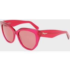 Ferragamo Unisex Solglasögon Ferragamo Damens Solglasögon Dam - Red