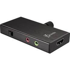 Hdmi capture usb c j5create JVA02 Live Capture Adapter HDMIÃ¢âÂ¢ to USB-CÃ¢âÂ¢ with Power Delivery, Black