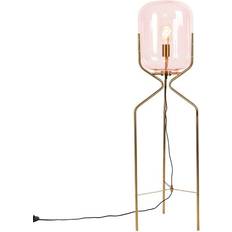 Rose Lampes sur Pied QAZQA Lampadaire En Verre Rose 1 Lumière h 120 cm Rose Lampe sur Pied