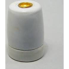 Porcelænsfatning E27 M10 glat