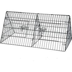 Oypla 48" Metal Triangle Rabbit Guinea Pig Pet Hutch Run Cage