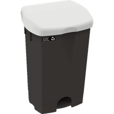 Nordisk Microfiber NRW Sort Affaldsspand pedal 25L, Hvidt låg - 1