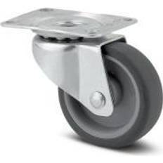 Tente Stilladser Tente Tente Drejeligt hjul, gummi, Ø32 mm, glideleje, 20 kg, med plade Byggehøjde: 50 mm. Driftstemperatur