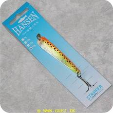 Fiskegrej Stripper 15 g. Orange/gul m. sorte pletter
