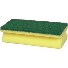 Rengøringsudstyr & -Midler Abena Skuresvamp 14x7x4,2cm Grøn/gul, nylon/polyester/polyether, grov skureeffekt -10stk
