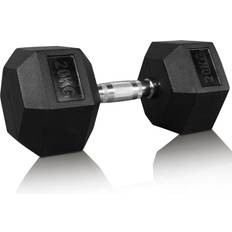 20 kg - Gummi Håndvægte ODIN Rubber-Coated Fitness Håndvægt 20 KG