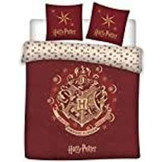 Polyester Dynebetræk Aymax Hogwarts Shield Corinthian 200X200Cm Dynebetræk Rød (200x)
