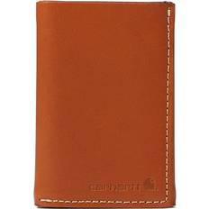 Carhartt Rough Cut Leather Trifold Wallet - Tan Tan