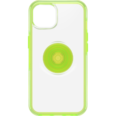 Accessoires de téléphones portables OtterBox Otter Pop Symmetry Series Case Clear Limelite Phone Grip PopSockets PopGrip White