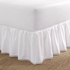 Cotton Valance Sheets Laura Ashley Crochet Ruffled Twin Skirt Valance Sheet White (190.5x99.06cm)