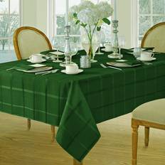 Rectangular Tablecloths Villeroy & Boch Elegance Plaid Christmas Fabric Tablecloth Green