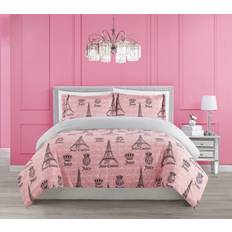 Juicy Couture Set Eiffel Duvet Cover Pink, Black, Grey