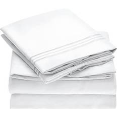 Mellanni Split King Bed Sheet White